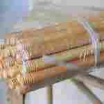 Manche à balai bois vernis 120 cm – Manche universel robuste pour balais et brosses – Image 2