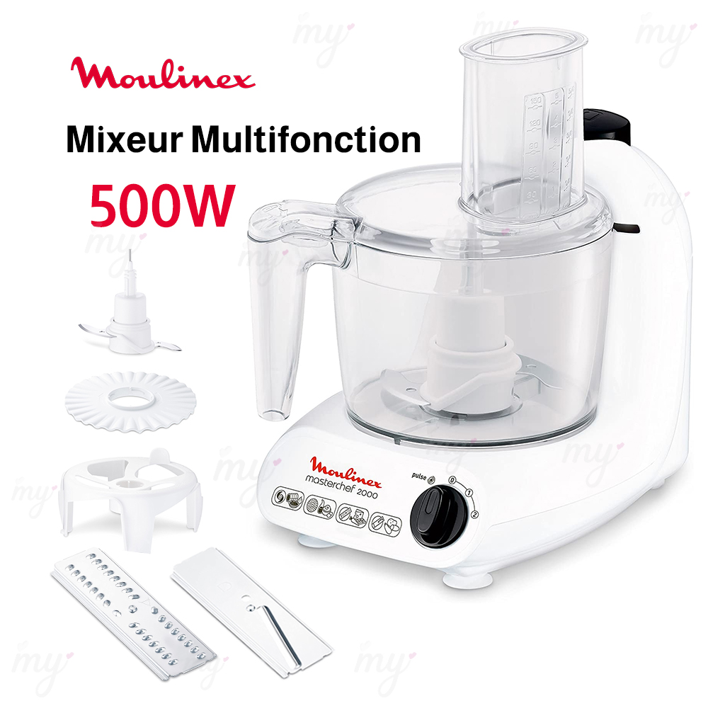 MOULINEX ROBOT MULTIFONCTION - MASTERCHEF 2000 - FP211110 - 500 W - BLANC -  SOGEDIM
