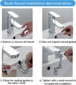 Aérateur robinet 360° mousseur pivotant économiseur d’eau – Image 3