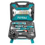 Caisse à Outils Complète 120pcs TOTAL – Kit Polyvalent Pro