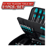 Caisse à outils 51 pièces TOTAL TKTTSKO512 – Kit complet de bricolage, entretien et communication – Image 2