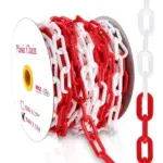 Chaîne Plastique N°06 – 25m Rouge/Blanc