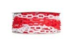 Chaîne Plastique N°06 – 25m Rouge/Blanc – Image 2