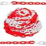 Chaîne Plastique N°06 – 25m Rouge/Blanc – Image 4