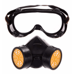 Kit masque à poussière 2 filtres + lunettes TC0499 BEETRO – Protection respiratoire et oculaire professionnelle