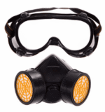 Kit masque à poussière 2 filtres + lunettes TC0499 BEETRO – Protection respiratoire et oculaire professionnelle