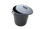 Poubelle plastique 80L avec couvercle – Compacte, robuste et facile d’entretien