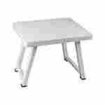 Table pliante Ostora blanche uni – Table rectangulaire pliante légère et robuste pour réception, jardin ou événement