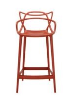 chaise bar - CHAISE BAR PLASTIQUE ROUGE FERDI - SOGEDIM Market