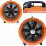 Extracteur d’air mobile 400mm – Ventilateur industriel sur roues, haut débit - الصورة 2