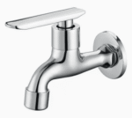 Robinet fontaine chromé 15x21 SANIWATER – Robinet extérieur mural en laiton