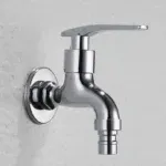Robinet fontaine chromé 15x21 SANIWATER – Robinet extérieur mural en laiton – Image 2