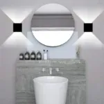 Applique Murale Noir 2 Lampes LED 3000K Moderne – Image 2