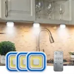 3 Spots LED multifonctions Sans Fil à Piles avec Télécommande – Image 2