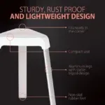 Tabouret salle de bain blanc GM – Sécurité & confort – Image 2