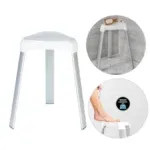 Tabouret salle de bain blanc GM – Sécurité & confort