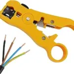 Pince Coupante Dénudeur 3en1 Jaune – Câble Réseau UTP/STP – Image 3