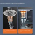 Clapet siphon plastique anti-odeur GOLD – Valve anti-remontée d’odeurs pour évier, douche et sol – Image 2