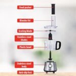 Hachoir et blender Multifonction 5 EN 1 1.5L 500W Silvercrest - الصورة 3