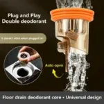 Clapet siphon plastique anti-odeur GOLD – Valve anti-remontée d’odeurs pour évier, douche et sol – Image 5