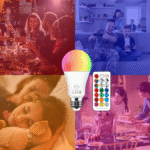 Ampoule LED + télécommande 12W E27 RGBW - الصورة 2