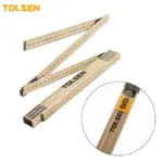 Règle pliante en bois 2m Tolsen – Précision & robustesse