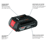 Batterie Bosch 18V 2.0Ah GBA18V Professional – Énergie Li-Ion Légère & Fiable – Image 2