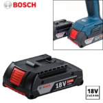 Batterie Bosch 18V 2.0Ah GBA18V Professional – Énergie Li-Ion Légère & Fiable
