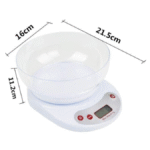 Balance de Cuisine Gâteau + Assiette 5kg MIR SAT – Précision & Simplicité – Image 3