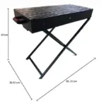 Barbecue pliable portatif GM Extérieur et intérieur Grille – Image 2