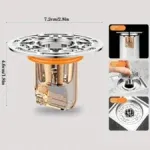 Clapet siphon plastique anti-odeur GOLD – Valve anti-remontée d’odeurs pour évier, douche et sol – Image 7