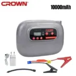 Booster Batterie, Gonfleur et Powerbank 10000mAh 4-en-1 CROWN CT37031