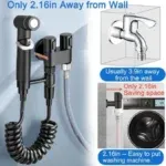 Douchette d’Ablution + Robinet Double Service Gris GSTOP – Image 3