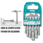 Jeu de Clés à Pipe 6pcs TOTAL TLASWT0601 – Chrome Vanadium – Image 3