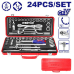 Coffret Douilles 24 Pièces 1/2" ESKT12243 EMTOP CR-V – Performance et Précision