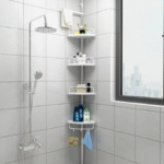 Étagère de Coin Salle de Bain TELECO 2,6m 4 Étagères STER
