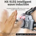 Lampe Frontale LED Rechargeable HX-915S Ultra Puissante 200lm - الصورة 4