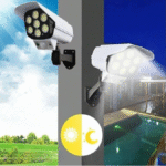 Projecteur LED avec detecteur de mouvement et panneau Solaire KL-2178T Sécurité Extérieure – Image 2