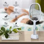 Raquette Anti-Moustique Rechargeable avec Support DAQIANNIU – Image 3