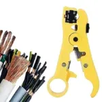 Pince Coupante Dénudeur 3en1 Jaune – Câble Réseau UTP/STP