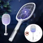 Raquette Anti-Moustique Rechargeable avec Support DAQIANNIU