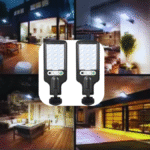 Smart Projecteur LED et détecteur de mouvement JX-616 panneau Solaire Étanche – Image 3