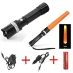 Lampe Torche LED SOS en Métal SWAT – Tactique Puissante Zoom
