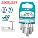 Jeu de Clés à Pipe 6pcs TOTAL TLASWT0601 – Chrome Vanadium