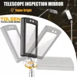 Miroir Télescopique LED 290-876mm 66006 TOLSEN – Inspection Précise