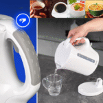 Bouilloire électrique blanche Bomann 1,5L 2200W – Sans fil – Image 2