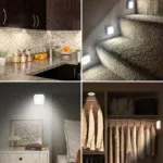 3 Spots LED multifonctions Sans Fil à Piles avec Télécommande