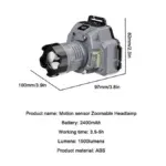 Lampe Frontale LED Rechargeable HX-915S Ultra Puissante 200lm - الصورة 8