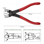 Pince Collier Auto-Serrant 180mm Droite – Précision Pro – Image 3