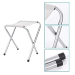 Tabouret pliable en métal couleur – Image 2